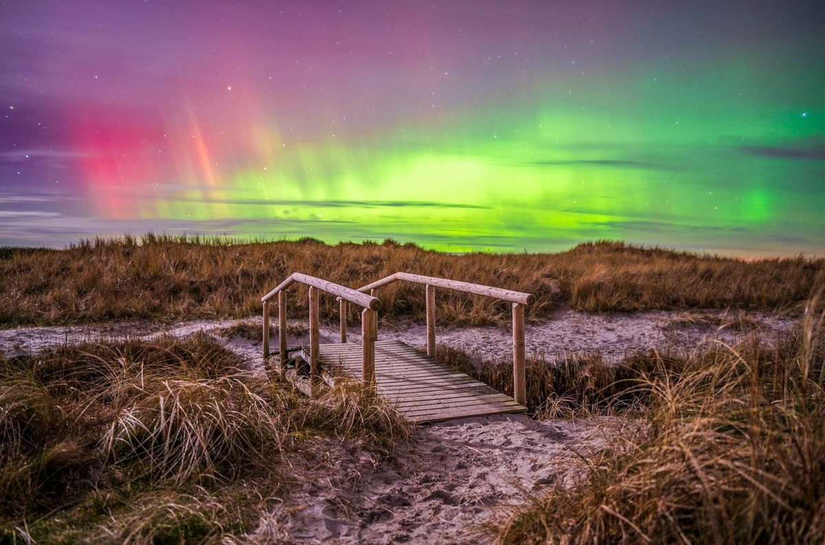 Nordlys, Rugholmene - Fotokunst plakat