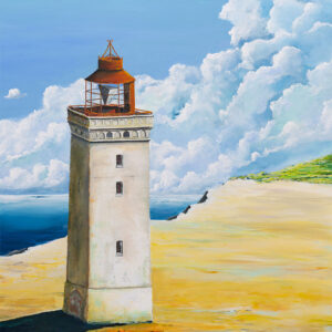 “Rubjerg Knude Fyr” - Kunsttryk på lærred af Steen Karlsen