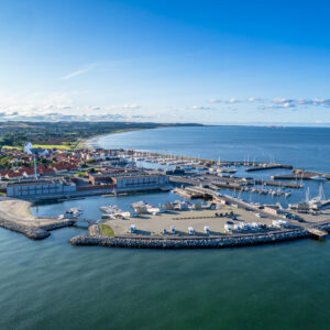 Sæby Havn, dronefoto - Fotokunst - Frederik Karlsen