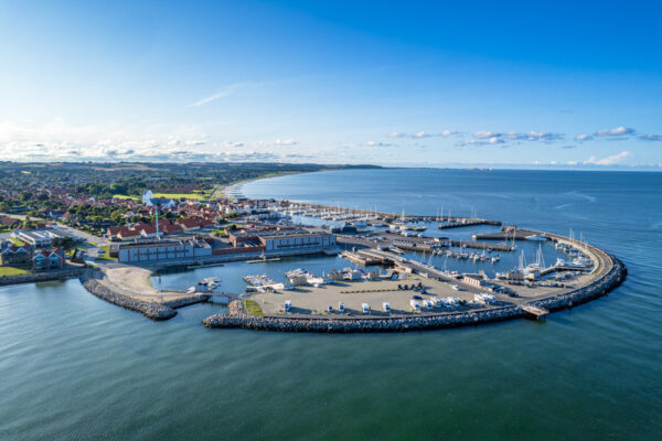Sæby Havn, dronefoto - Fotokunst - Frederik Karlsen